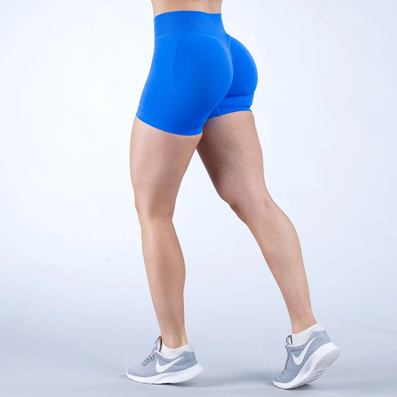 Women’s Impact Seamless Yoga Shorts — Scrunch Bum Low Waist Butt-Lifting Gym & Running Workout Leggings
