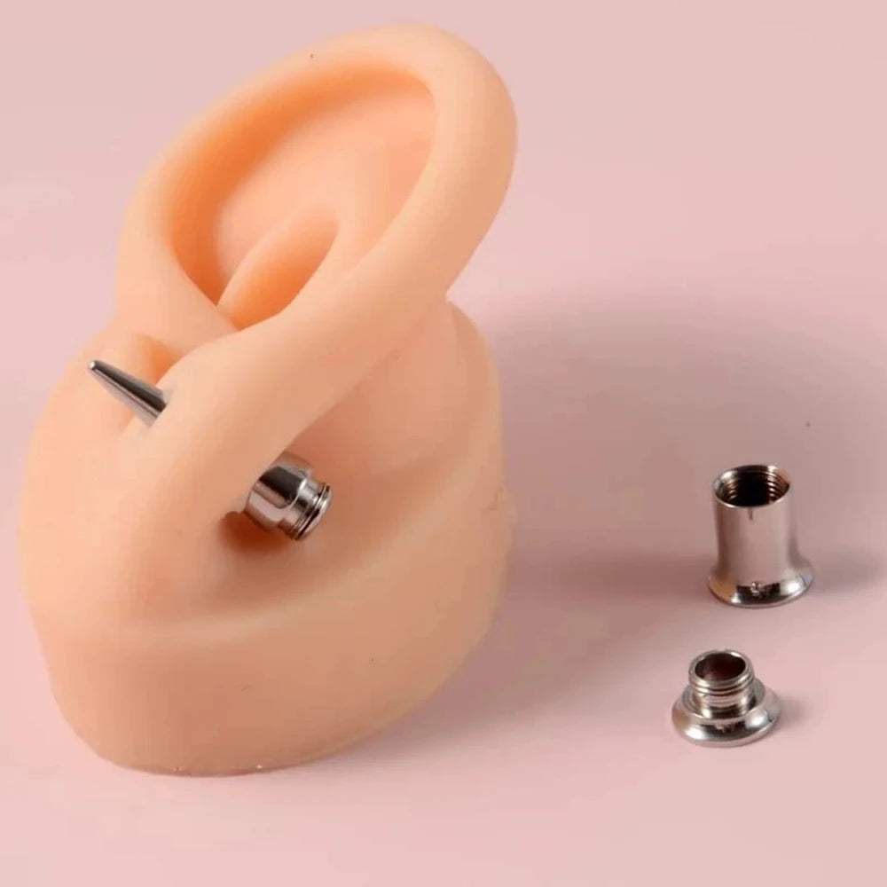 Ear Stretcher Kit — 11mm Surgical Stainless Steel Ear Plugs, Expander Gauges & Flesh Tunnel Body Jewelry
