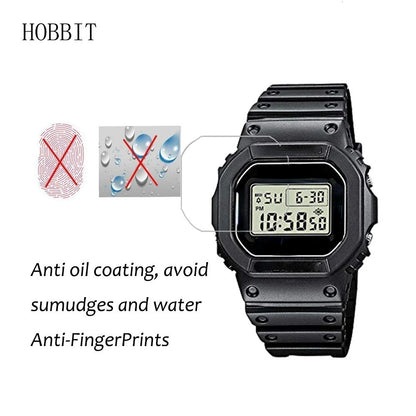 3-Pack Nano Explosion-Proof Screen Protectors for Casio DW-5600 DW-5610 - HD Clear Anti-Scratch LCD Protective Film