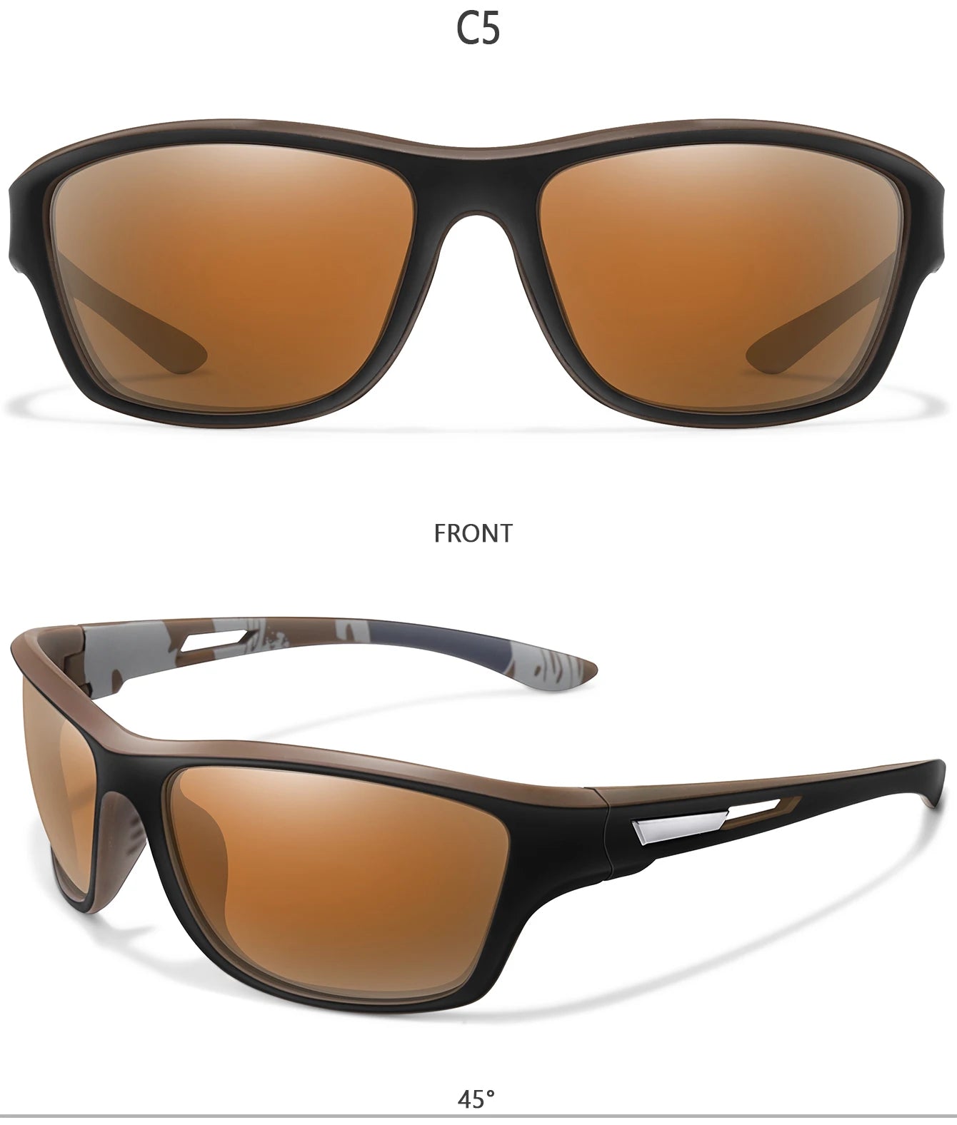 Men’s Polarized Sunglasses – TAC Lens UV400 Anti-Glare Eyewear for Fishing, Cycling & Driving