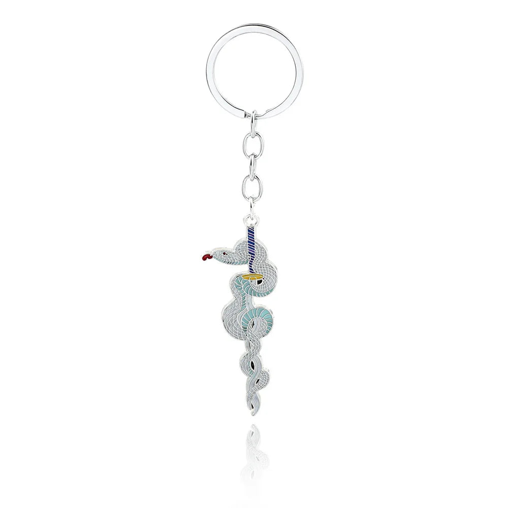 Anime Demon Slayer Sword Keychain – Mini Japanese Katana Enamel Pendant Souvenir Key Ring Bag Charm Exquisite Gift Decor