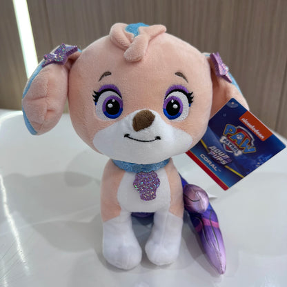PAW Patrol Coral Plush Toy - Official Cartoon Stuffed Animal 9" Kids Birthday & Christmas Gift for Ages 2+