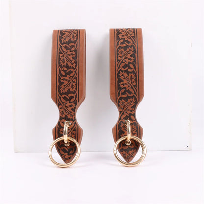 6PCS Medieval Cosplay Belts – Elf Leaf Embossed Leather with Potion Bottle, Viking Halloween