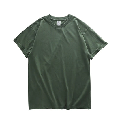 Dukeen Heavyweight Cotton T-Shirt - 280gsm Oversized Short Sleeve Casual Tee for Men Summer Streetwear