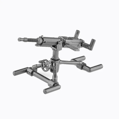 Military Building Blocks Soldier Set - Tactical Weapons Figures with Gatling Gun, Rifle, Mortar & Accessories Toy Kit