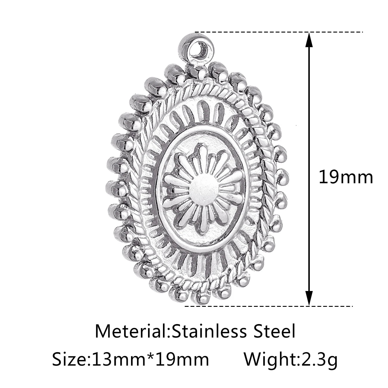 Stainless Steel Sunburst Sun Moon Star Charms Pendant – DIY Jewelry Making for Necklace, Bracelet & Earrings