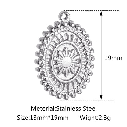 Stainless Steel Sunburst Sun Moon Star Charms Pendant – DIY Jewelry Making for Necklace, Bracelet & Earrings