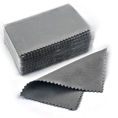 Silver Polishing Cloth – 8x8cm Reusable Jewelry Cleaning Wipes (10/50PCS) Anti-Tarnish