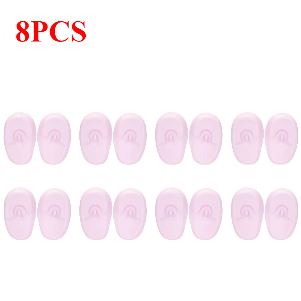 Silicone Ear Covers - Waterproof Hairdressing Ear Caps, Earmuffs for Shower, Salon, Bathing & Spa Use