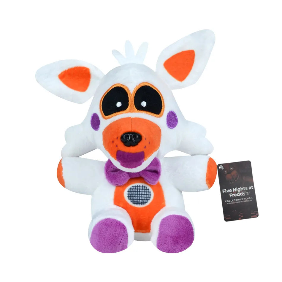FNAF Plush Toy Collection - Cute Freddy Bonnie Foxy Cartoon Stuffed Dolls for Kids & Fans Gift