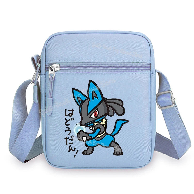 Pokemon Pikachu Cartoon Shoulder Bag – Large Crossbody Messenger Bag for Boys & Girls School Handbag