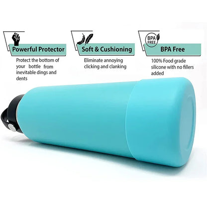 Universal 7.5cm Silicone Cup Sleeve – Soft Food-Grade Bottom Cover for Stanley 40oz, 30oz, 20oz Water Bottles