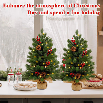 Christmas Tree Tabletop Decoration – Classic Artificial Family Ornament for Merry Christmas Party & Home Décor