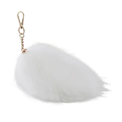 New Fashion Wolf Tail Fur Keychain – Unisex Car Keyring & Bag Charm Accessory Gift