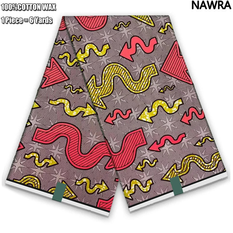 2026 African Real Wax Print Fabric - 100% Cotton Ghana Style Soft Ankara Pagne