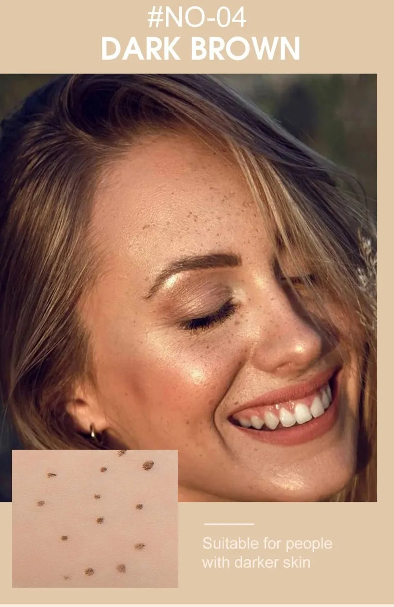 Face Fake Freckles Pen – Natural Waterproof Lifelike Dot Spot Makeup Tool for Long-Lasting Look
