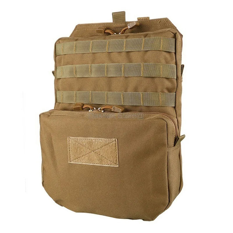 Tactical 3L Hydration Backpack - Nylon MOLLE Water Bladder Pack for Airsoft, Hunting, EDC, and JPC/SPC Tactical Vests