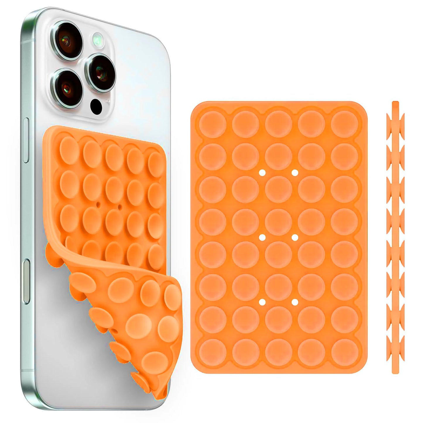 Silicone Suction Cup Phone Holder – Double-Sided, Anti-Slip Mobile Mount, Detachable Rubber Pad for Smartphones