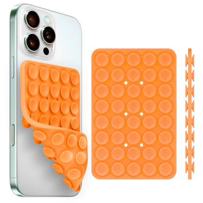 Silicone Suction Cup Phone Holder – Double-Sided, Anti-Slip Mobile Mount, Detachable Rubber Pad for Smartphones