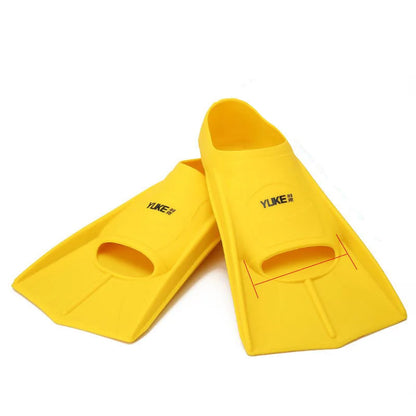 Swim Training Fins — Silicone Short Snorkel & Diving Fins for Men, Women & Kids, Professional Swimming Flippers Set