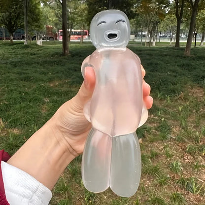 Transparent Jelly Robot Squishy Toy - Soft Slow-Rebound Stress Relief Fidget