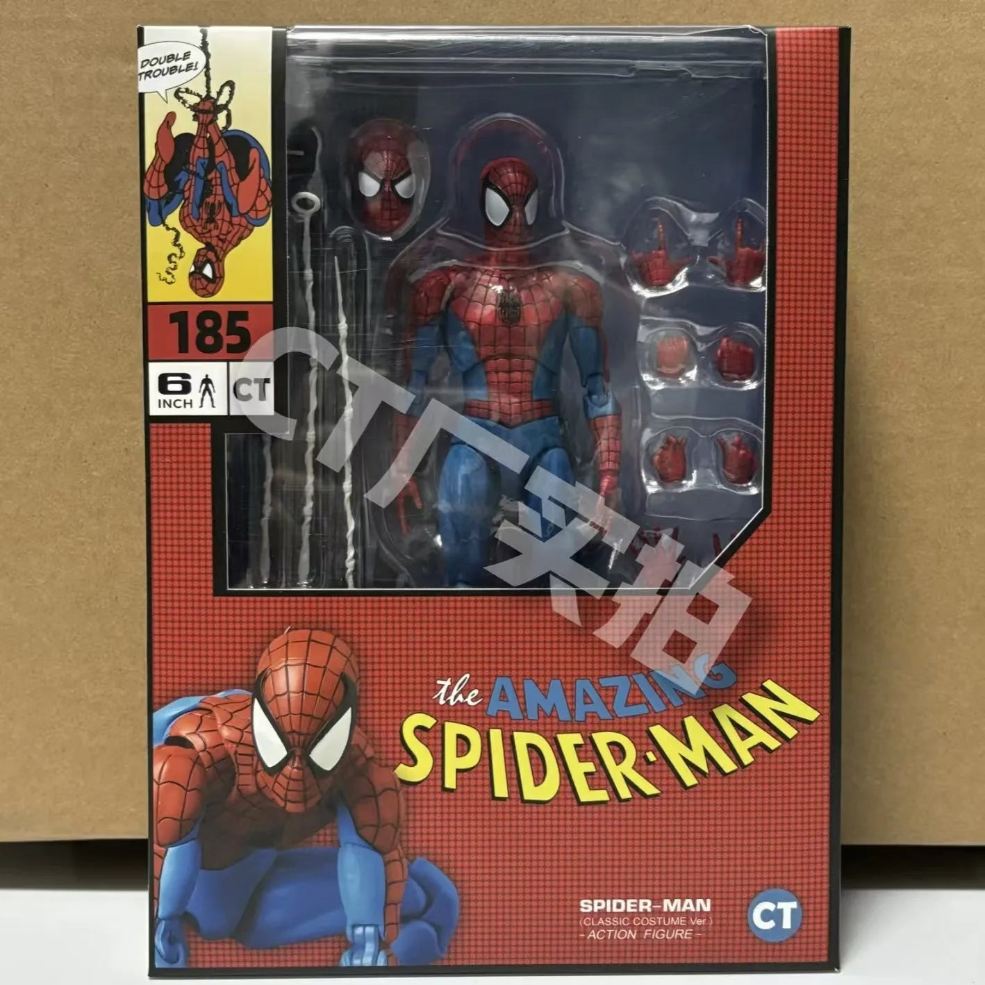 CT Toys Spiderman Mafex 185 Classic Costume Anime Figure - Miles Morales & 2099 Spider-Man Action Figure, Kids Gift Figurine