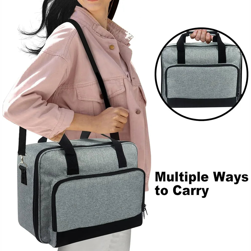 Portable Projector Travel Case – Storage Bag with Accessories Pockets for Doksmeria, Epson, BenQ & ViewSonic