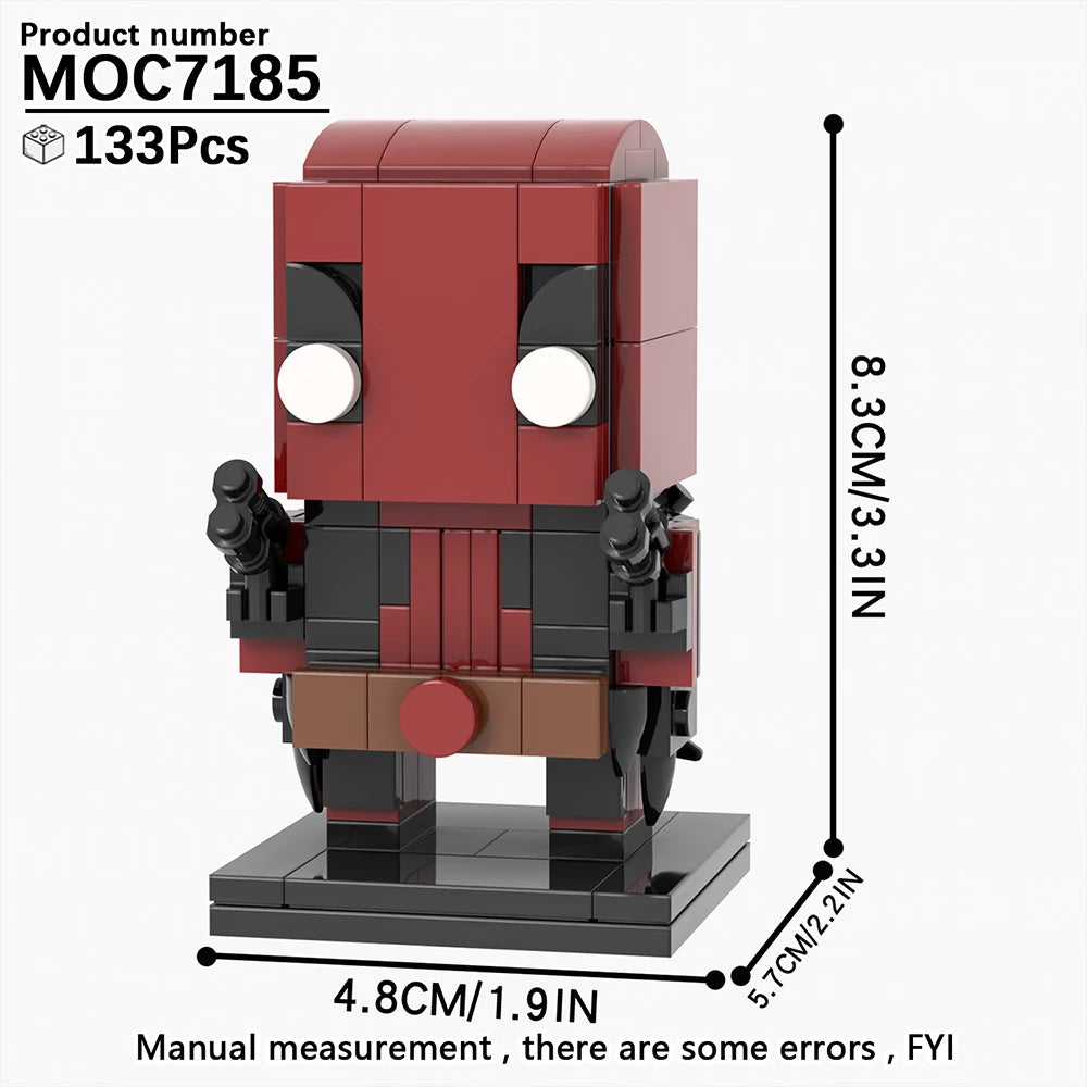 MOOXI Movie Series MOC BrickHeadz Building Blocks Set – DIY Educational Toy for Kids