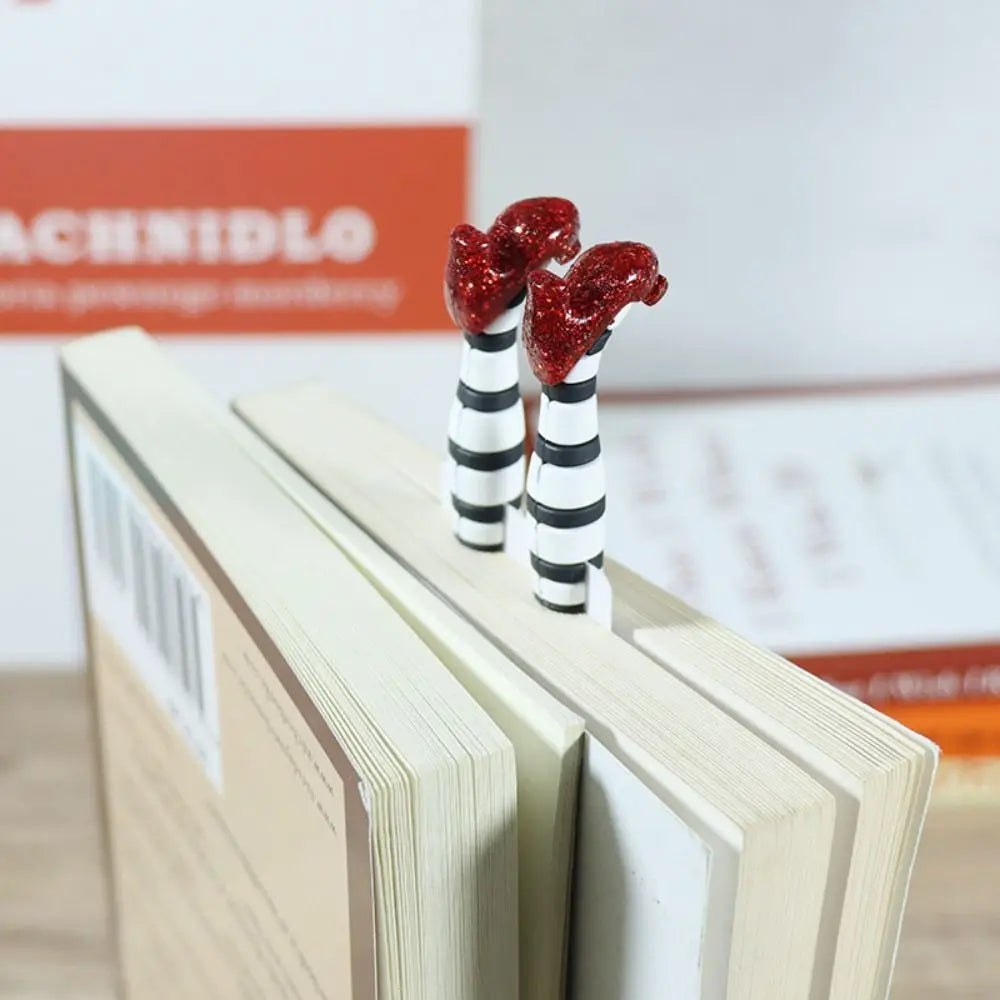 High-Quality 3D High Heels Bookmark - Handmade Legs Design, 18*5cm, Ideal for Book Lovers, Office & School Supplies