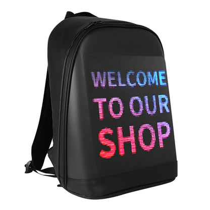 LED Display Advertising Backpack Laptop Bag – Smart Business Travel Billboard Screen Backpack for Promotion & Outdoor Use