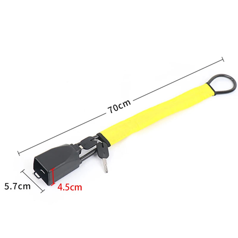 Car Steering Wheel Lock : Retractable Anti-Theft Seat Accessory with 2 Keys - Automobile Security Enhancement