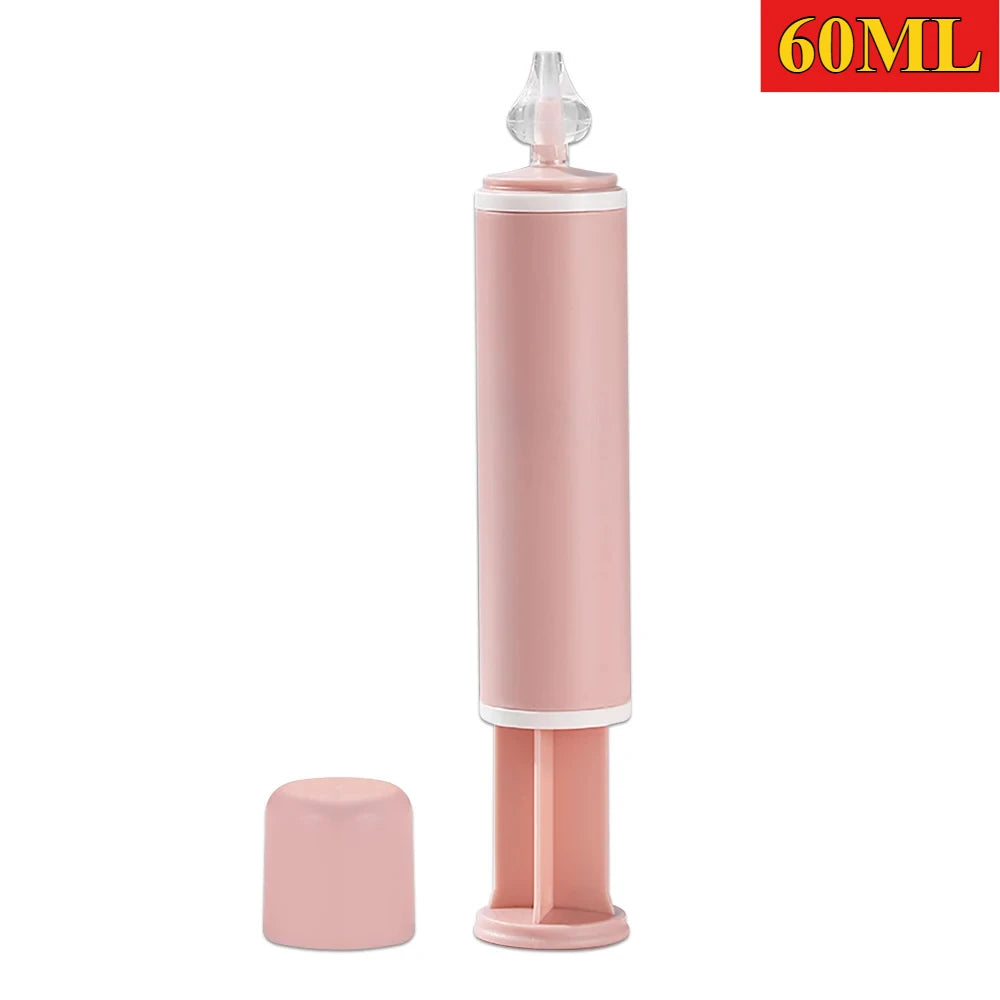 60ml Manual Nasal Aspirator - Portable Nose Cleaning Syringe for Babies and Adults with Storage Case