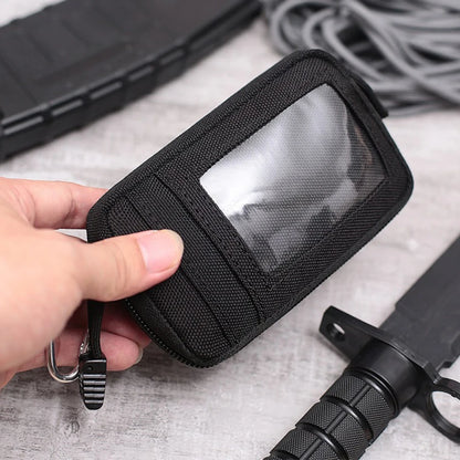 Waterproof Tactical EDC Waist Bag – Camping Travel Pouch with Key Holder, Card Slots & Coin Wallet