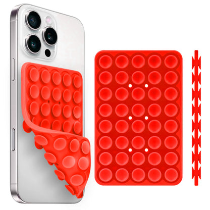 Silicone Suction Cup Phone Holder – Double-Sided, Anti-Slip Mobile Mount, Detachable Rubber Pad for Smartphones
