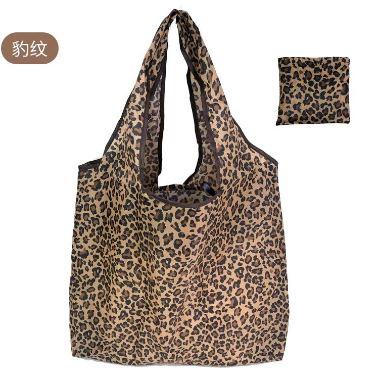 Large Foldable Reusable Shopping Tote Bag – Eco-Friendly Grocery & Beach Storage Shoulder Bag, Multi-Purpose Carry Pouch