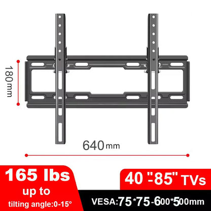 BEISHI Universal TV Wall Mount Bracket - Low Profile Fixed Mount for 30-80 Inch Flat & Curved TVs