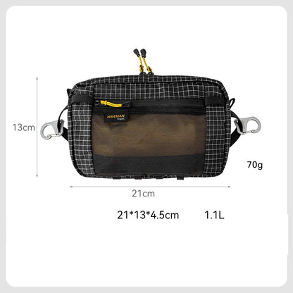 Waterproof UHMWPE Waist Fanny Pack – 1.1L Lightweight Hip Bag for Cycling, Running, Hiking & Outdoor Sports, 70g