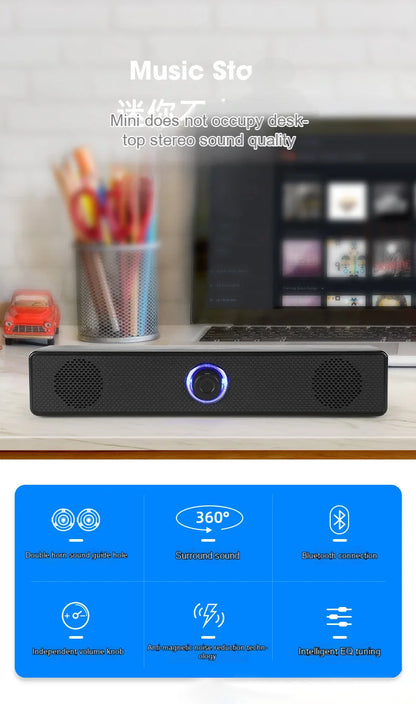 High-Quality Desktop Bluetooth & Wired Microphone with Built-in Speaker – Dual-Purpose High-Volume Audio