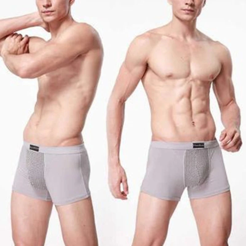 L-6XL 2023 Men's Physiological Underwear – Enlargement Health Boxer Shorts with Tourmaline Prostate Magnetic Therapy