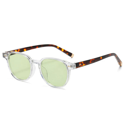 SHAUNA Retro Square Polarized Sunglasses — Fashion Rivet-Decorated Shades for Women & Men, UV400 Driving Sun Glasses