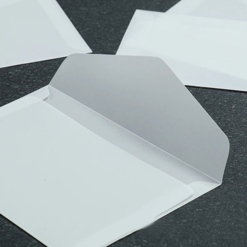 50 Pcs Blank Translucent Envelopes – for Invitations, Postcards, Gift Boxes, Wedding & Business Letters