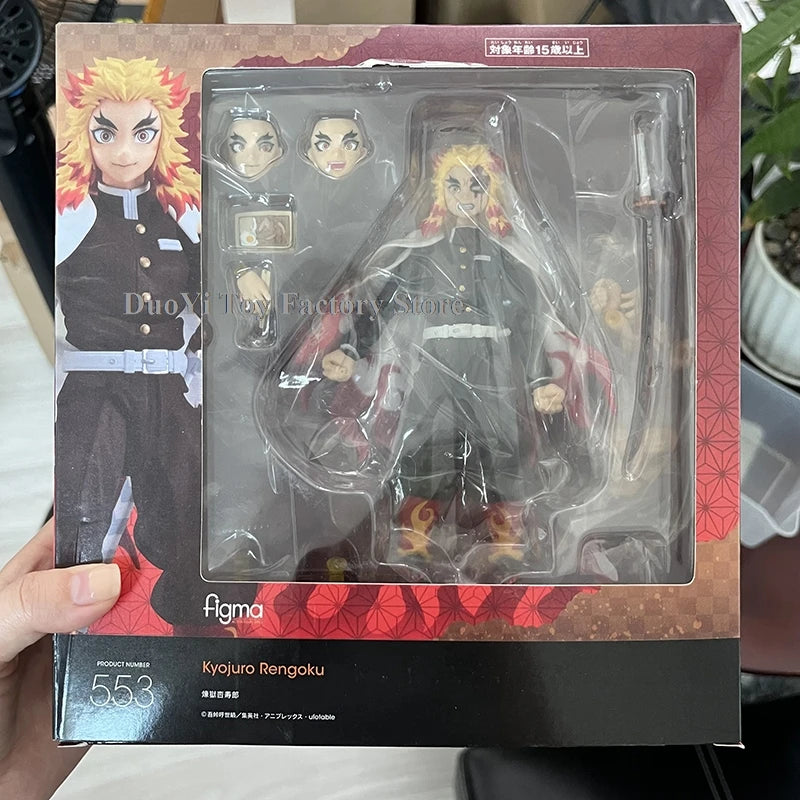 Figma Demon Slayer Action Figures – Rengoku, Tanjirou, Nezuko & Zenitsu Kimetsu no Yaiba Toys