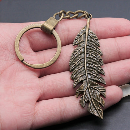 New Fashion Men 30mm Metal Alloy Keychain with Vintage Heart, Flower, Rose, Sunflower & Tree Pendant DIY Keyring Holder Chain Accessory