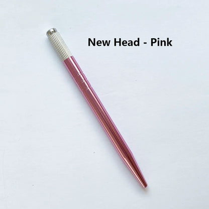 10pcs Permanent Makeup Eyebrow Tattoo Pens — Manual Tebori Microblading Stainless Steel Lock-Pin Tools