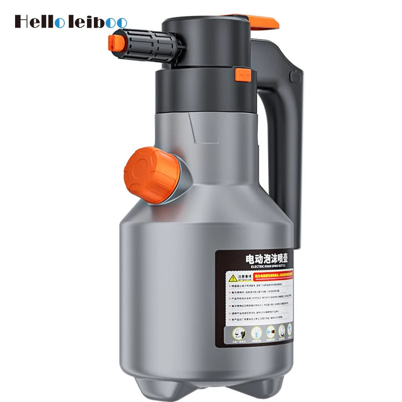 LEIBOO 2L Electric Foam Sprayer – Powerful Rechargeable Snow Foam Cannon for Car Wash & Auto Care