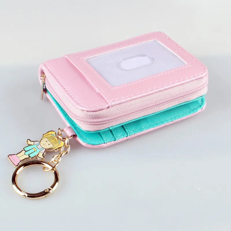 Pink Quilted Women's Wallet - Stylish Female Coin Purse (Model 6717)