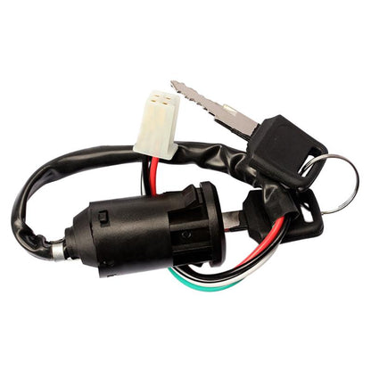 ATV Ignition Switch Key with Wire & Lock — Compatible with 50cc-250cc Quad & Dirt Bikes