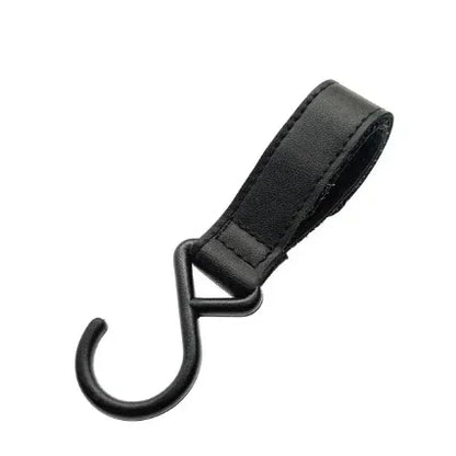 PU Leather Stroller Hooks - 360° Rotating Multifunctional Bag Clips & Stroller Accessories Gift