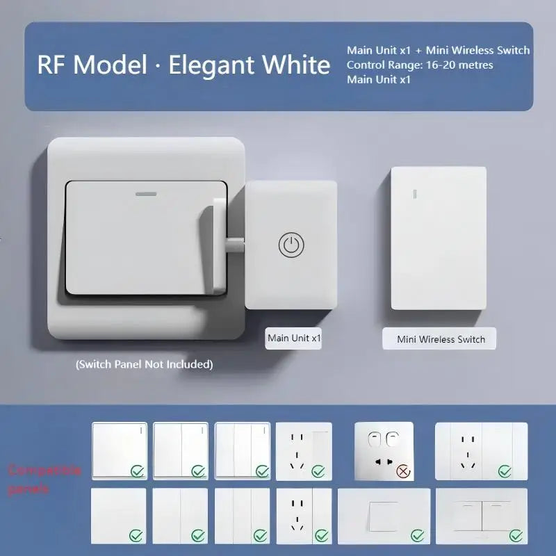 Wireless Smart Light Switch Button Pusher – USB Rechargeable Automatic On/Off Remote Control Device for Home & Office Use