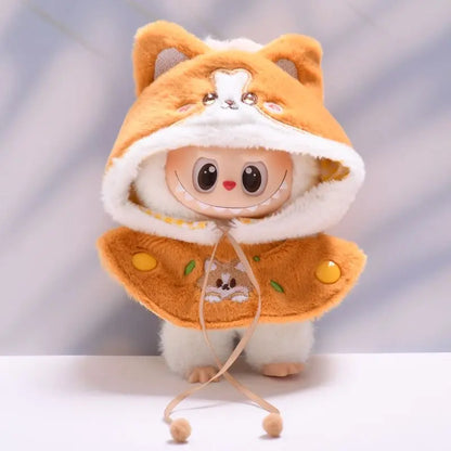 Cute Knitted Clothes Keychain – Outfit for 17cm Labubu/Macaron Doll, Kids & Girl Gifts
